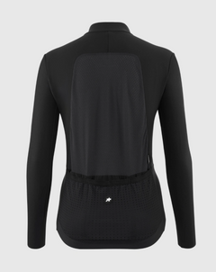 Approved Cycling: ASSOS DYORA R Spring/Fall Jersey S11 — Women. Front view on a female rider, showcasing the RaceFit and win…