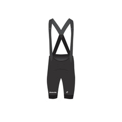 Approved Cycling ASSET GT bib shorts side profile, highlighting ergonomic fit for endurance cycling.
