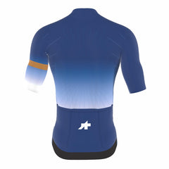 Approved Cycling La Primavera LTD Summer Cycling Jersey, modelled, demonstrating on-bike aggressive race position.