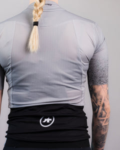 APPROVED CYCLING SUMMER CYCLING JERSEY ITALY LTD. W - Grey: on-rider perspective, performance fit, race-day essential, blurr…