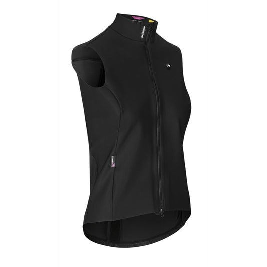 Assos DYORA RS Women's Cycling Gilet, rear view highlighting breathable textile design.