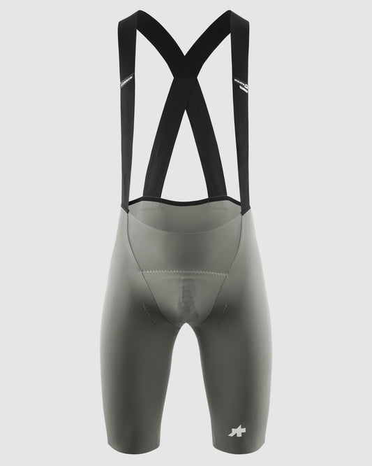 Assos Equipe R Bib Shorts S11 Edge Green men's racing bib shorts - front view