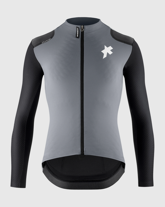 Assos EQUIPE RS Spring Fall Jacket S11 front view in Fanatic Silver
