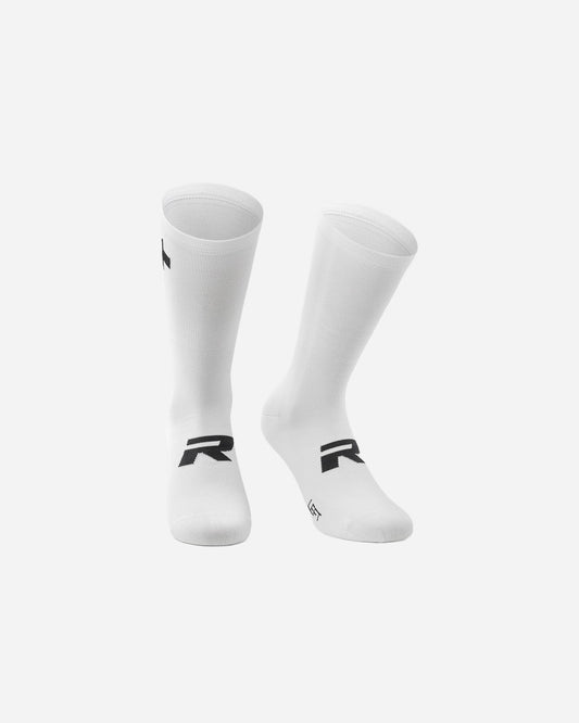 Assos Endurance R Socks S11 Twin Pack White Series - lightweight cycling socks with Circular Seamless construction