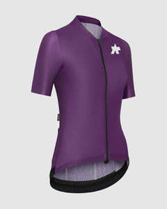 Assos UMA GT Jersey S11 EVO Wisteria Violet - AirCell fabric and Eclipse sleeve detail