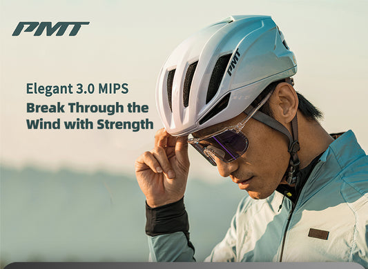 Close-up of PMT Elegant 3.0 MIPS helmet's multi-stage retention system, highlighting precise fit adjustment mechanism.