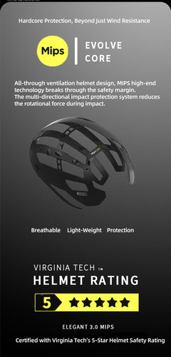 Front view of PMT Elegant 3.0 MIPS helmet, illustrating its road-specific design and protective coverage.