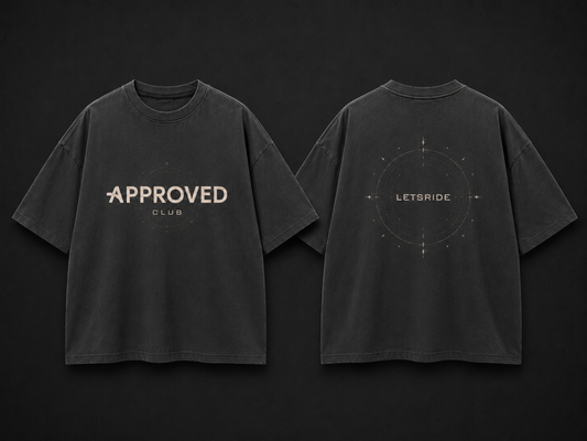 Approved Club LETSRIDE T-Shirt — Charcoal