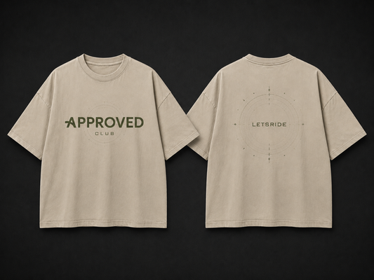 Approved Club LETSRIDE T-Shirt — Sand