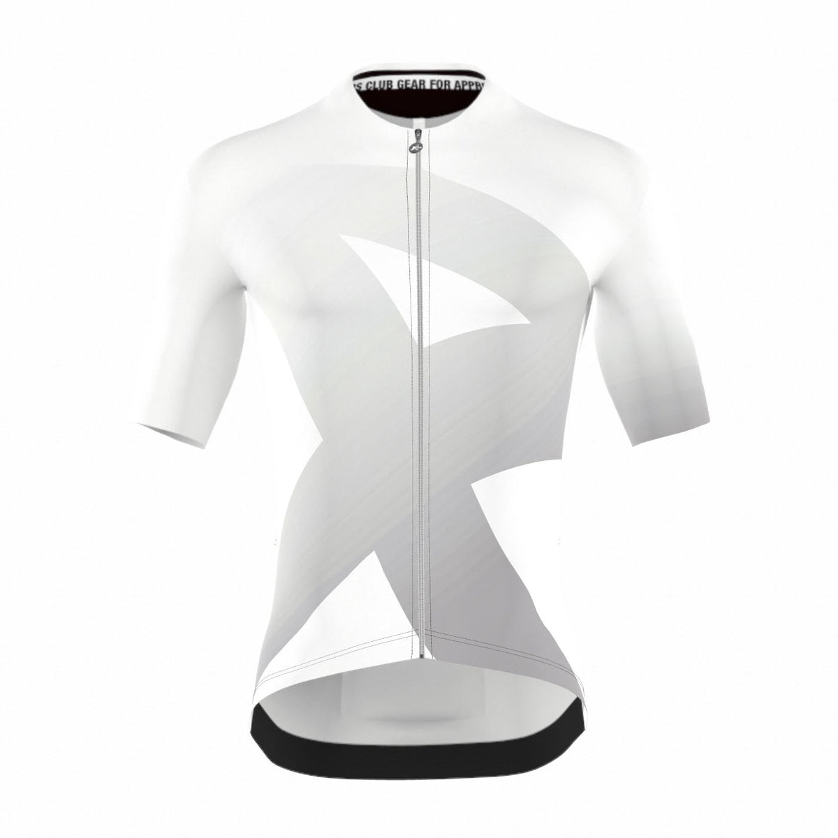 APPROVED CYCLING Men's Fundamental LTD. jersey, aero fit, side view, rider in attack position. Elevate performance.