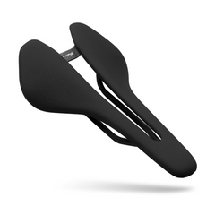 Berk Lupina Bike Saddle, detail of ergonomic cutout, pressure relief feature, advanced cycling comfort. APPROVED CYCLING.