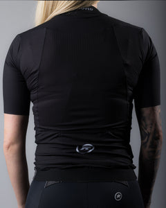 Approved Cycling Women's Fundamental LTD. jersey, detail of pro-level performance construction.