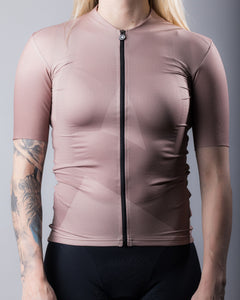Approved Cycling Women's Fundamental LTD. jersey, detail of secure rear pocket design.