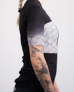 Approved Cycling SUMMER CYCLING JERSEY APPROVED FRANCE LTD. - Black: zipper detail, high-quality construction