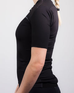 Approved Cycling SUMMER CYCLING JERSEY APPROVED FRANCE LTD. - Black: pocket configuration, storage for long rides