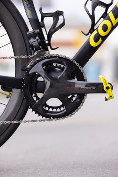 Colnago V3RS TDF LTD Pogačar signed bike: front fork detail, responsive handling, vibration dampening.