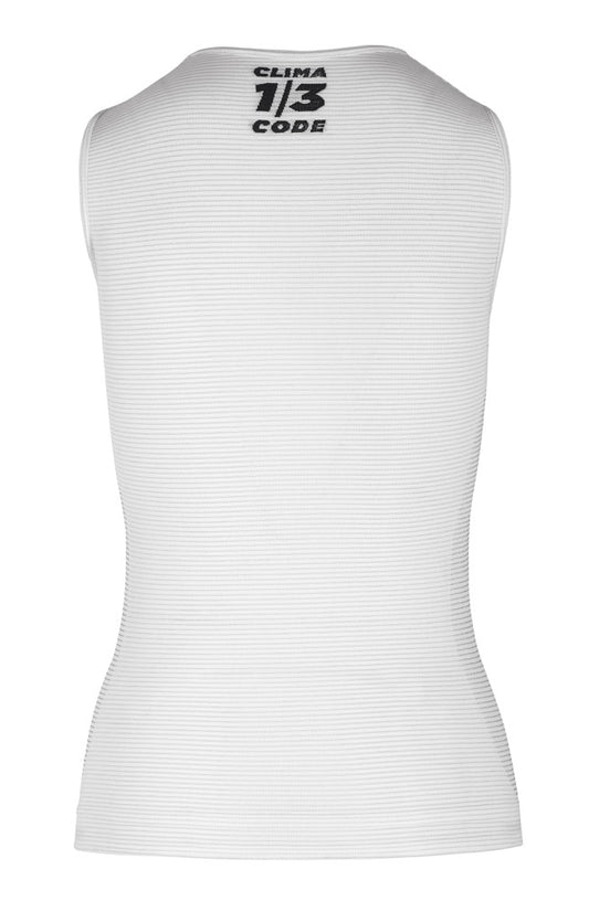 Assos Women’s Summer Cycling NS Base Layer close-up: breathable polypropylene and carbon weave for moisture management.